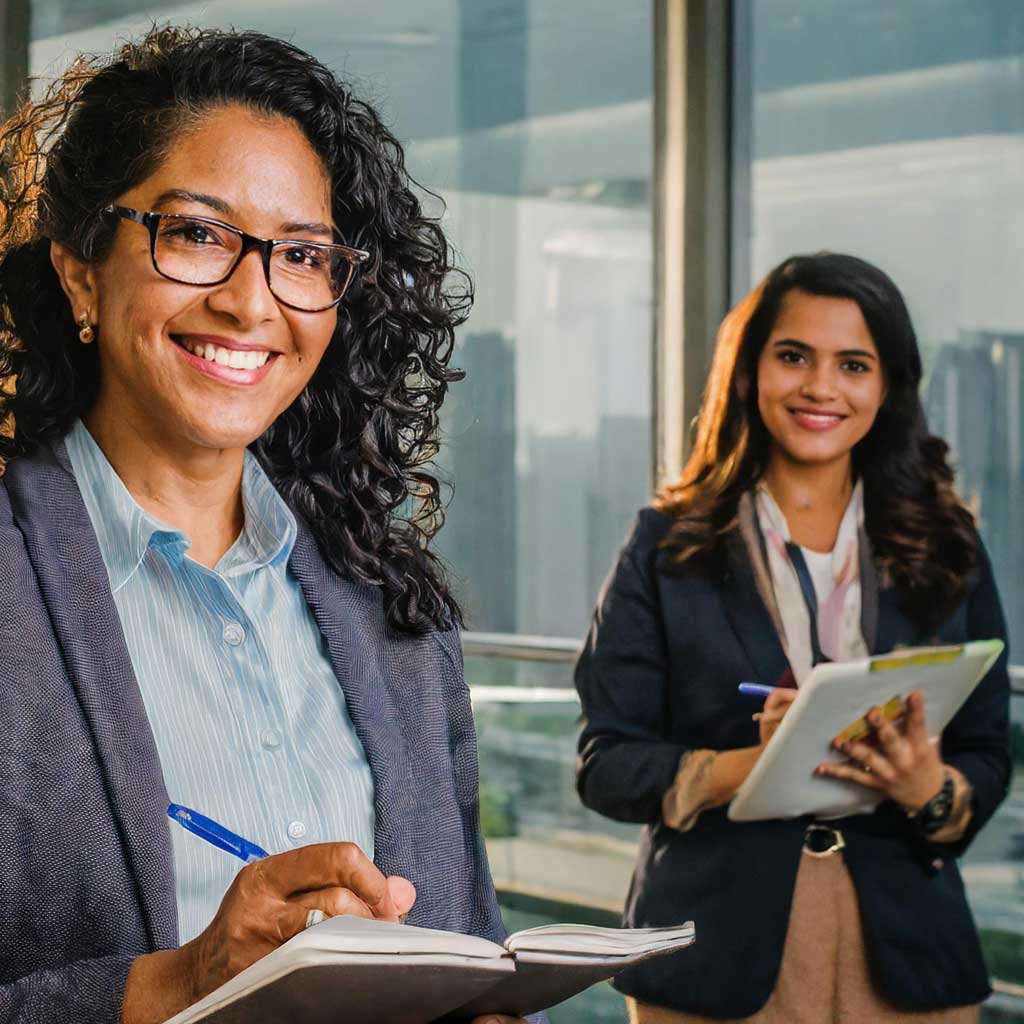 Photo of a ACHC surveyor with a home health administrator.